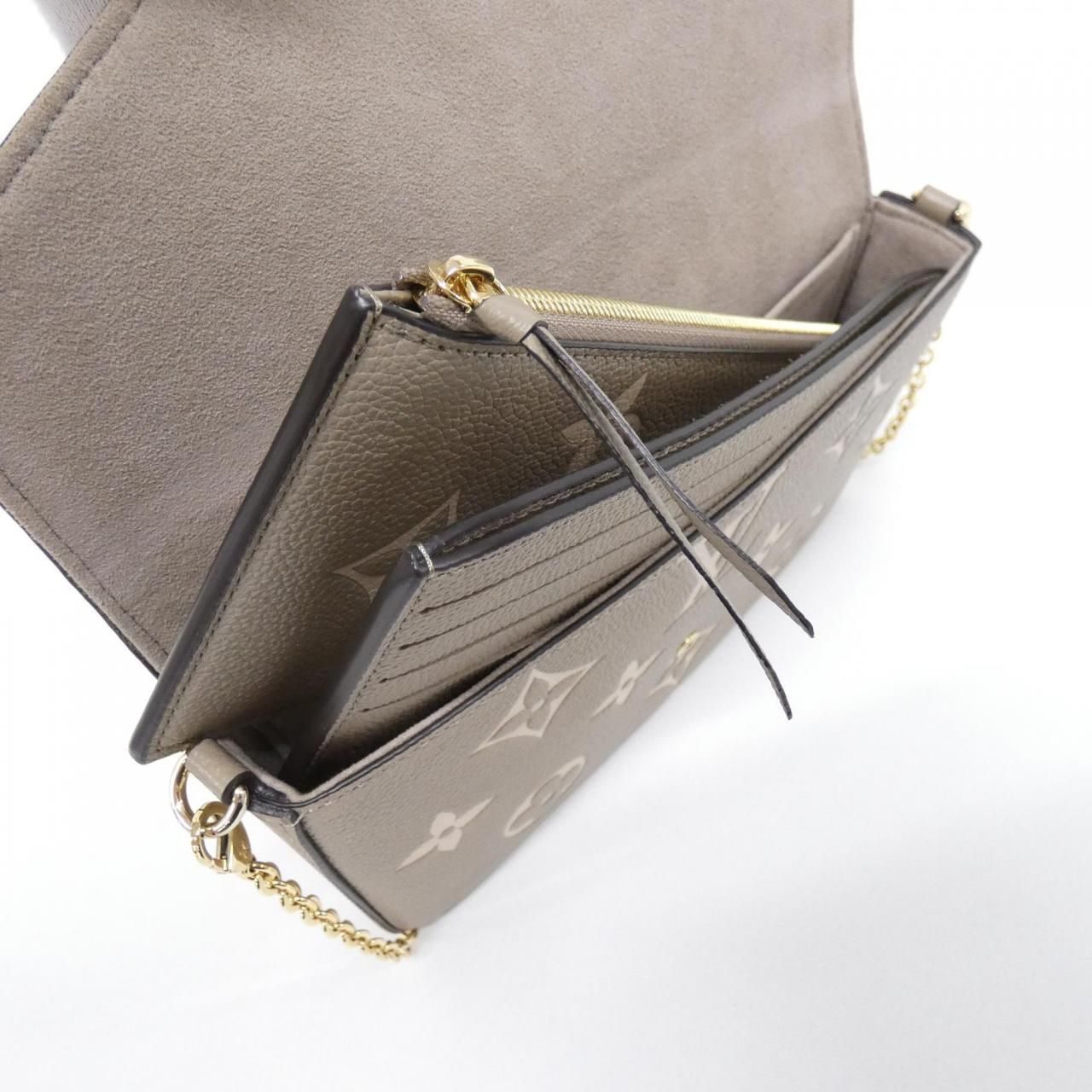 Louis Vuitton Bicolor Monogram Empreinte Pochette Felicie Shoulder — view 7