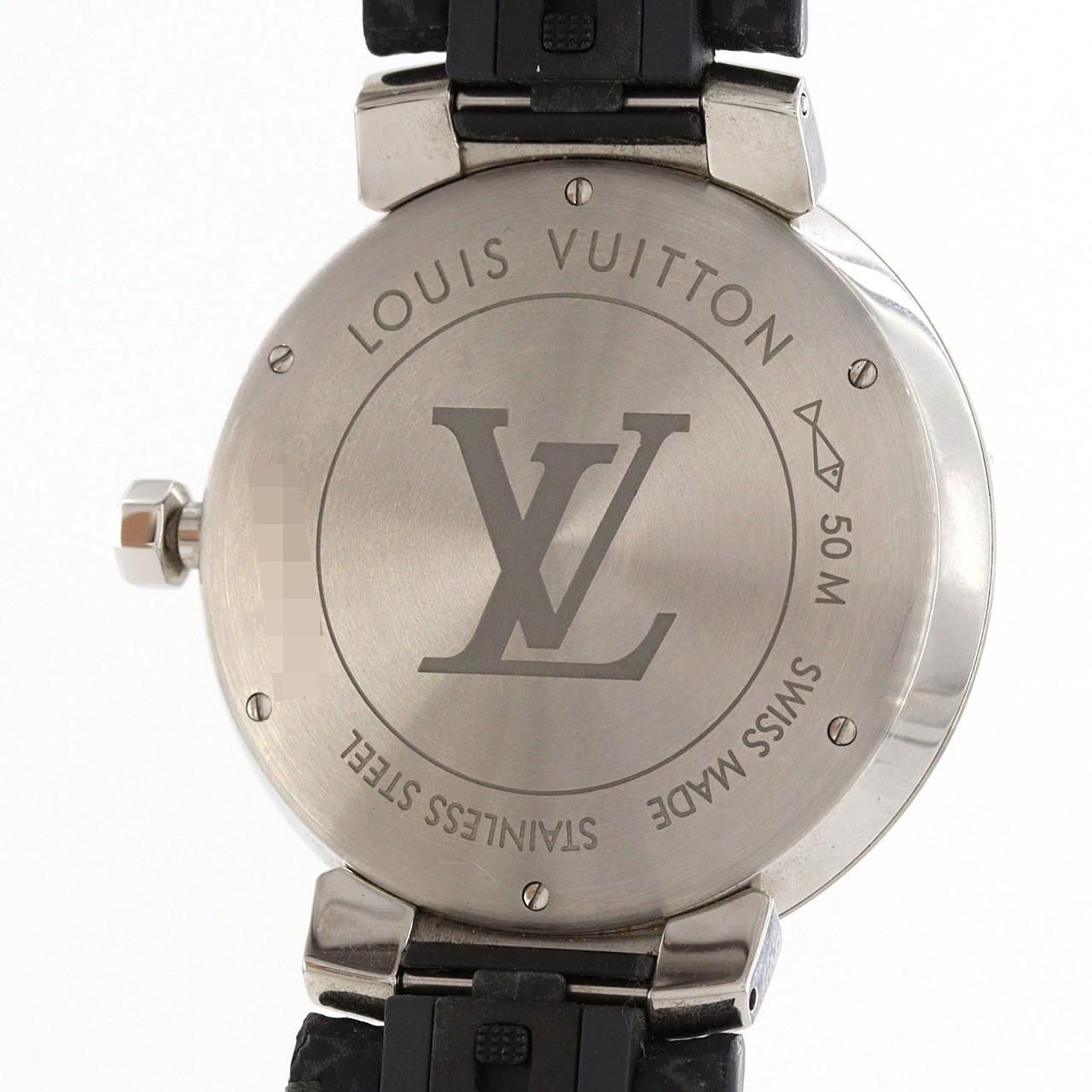 Louis Vuitton Tambour Slim Monogram SS Quartz Watch — view 6
