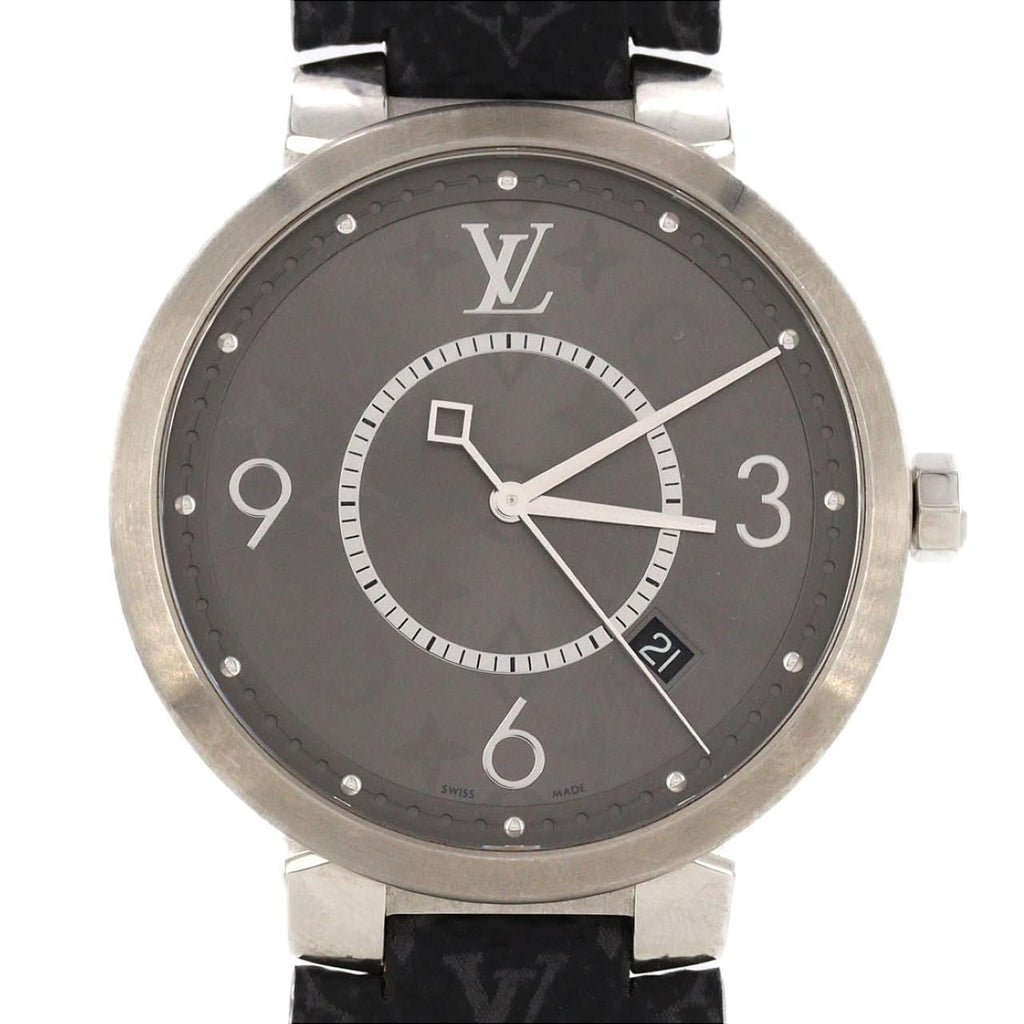 Louis Vuitton Tambour Slim Monogram SS Quartz Watch