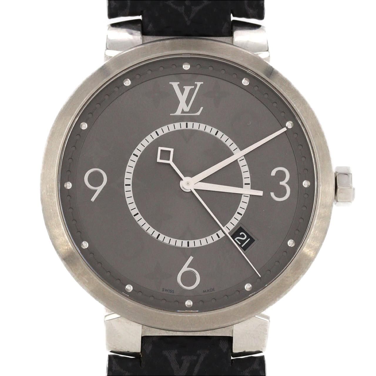 Louis Vuitton Tambour Slim Monogram SS Quartz Watch