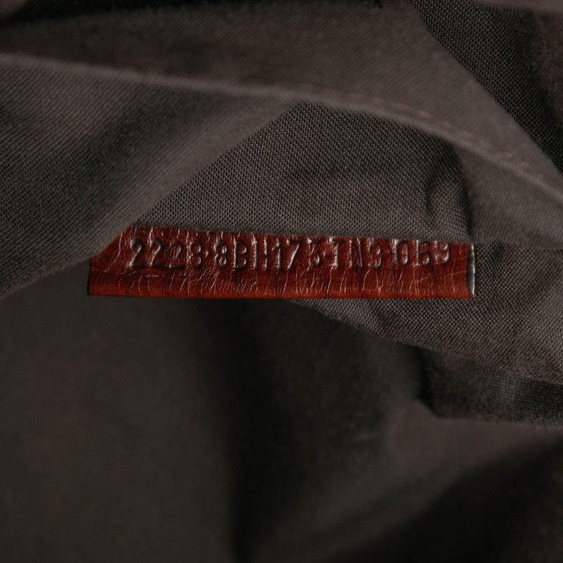 Fendi Zucchino Tote Brown Canvas Leather — view 6