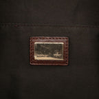 Fendi Zucchino Tote Brown Canvas Leather — view 5