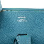 Hermes Evelyne 2 GM Crossbody Shoulder Bag Blue Jean Togo — view 5