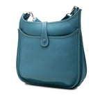 Hermes Evelyne 2 GM Crossbody Shoulder Bag Blue Jean Togo — view 2