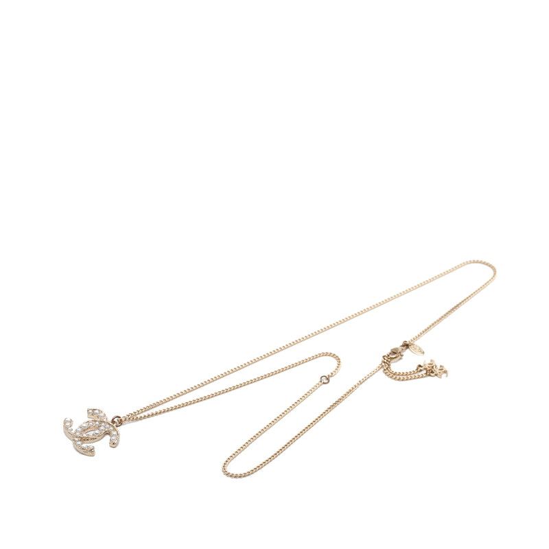 Chanel CC Logo Pendant Gold Plated Faux Pearl — view 5