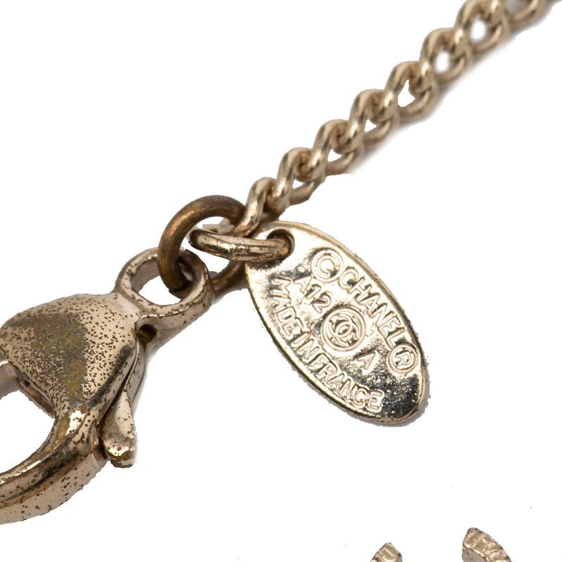 Chanel CC Logo Pendant Gold Plated Faux Pearl — view 3