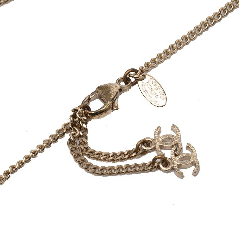 Chanel CC Logo Pendant Gold Plated Faux Pearl — view 4