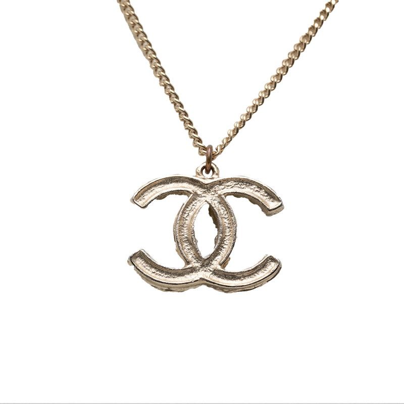 Chanel CC Logo Pendant Gold Plated Faux Pearl — view 2