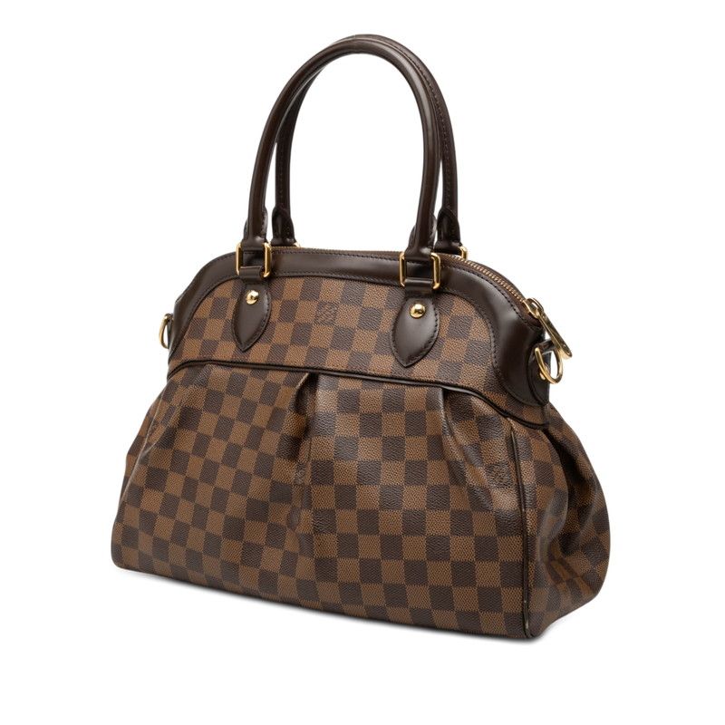 Louis Vuitton Damier Trevi PM 2-Way Shoulder Bag Brown Leather — view 2