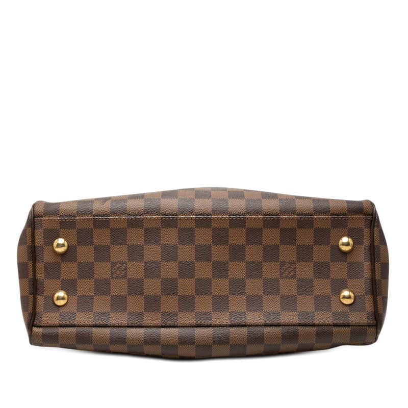 Louis Vuitton Damier Trevi PM 2-Way Shoulder Bag Brown Leather — view 3