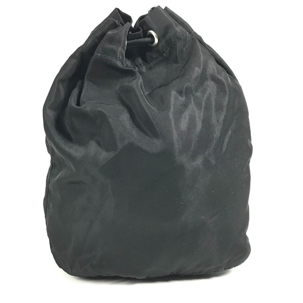 Prada Pouch Logo Drawstring Nylon Black — view 2