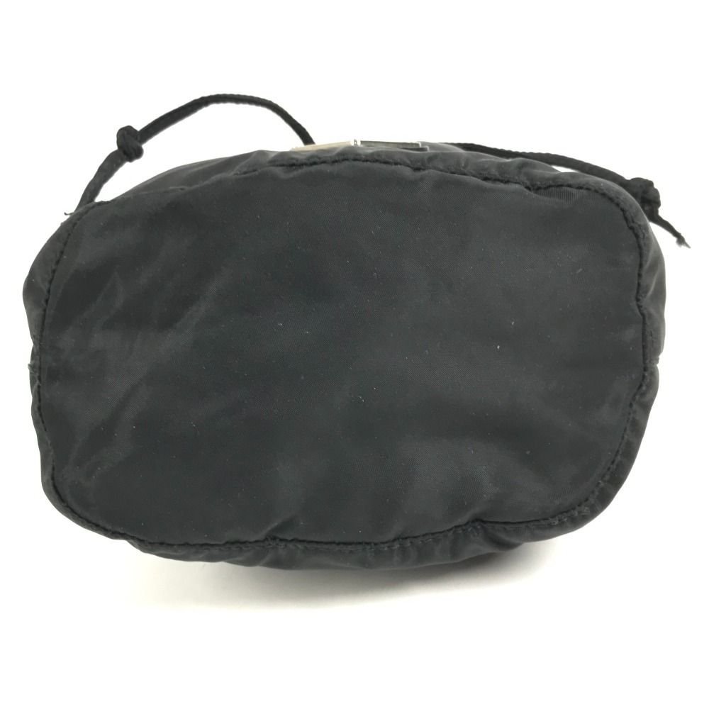 Prada Pouch Logo Drawstring Nylon Black — view 5