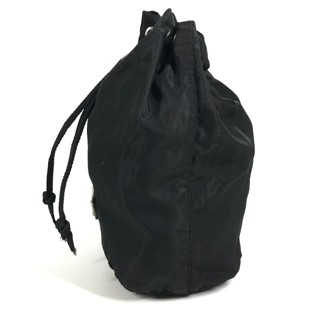 Prada Pouch Logo Drawstring Nylon Black — view 4