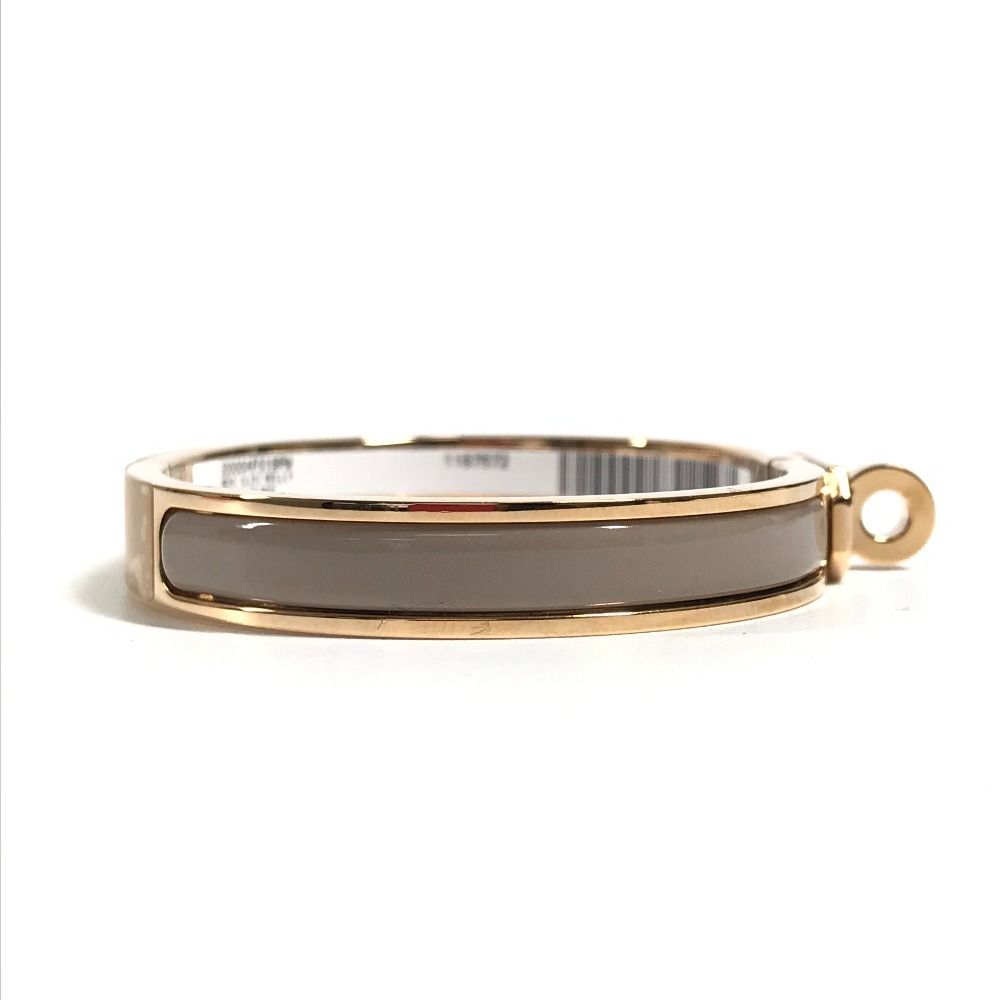 Hermes Bracelet Mini Click Kelly PM Mini Metal Brown Glace Beige — view 4