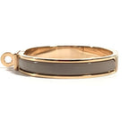 Hermes Bracelet Mini Click Kelly PM Mini Metal Brown Glace Beige — view 3