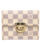 Louis Vuitton Trifold Wallet Portefeuille Koala Damier Azur