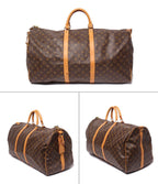 Louis Vuitton 2-Way Boston Bag Crossbody Keepall Bandouliere 60 Monogram — view 2