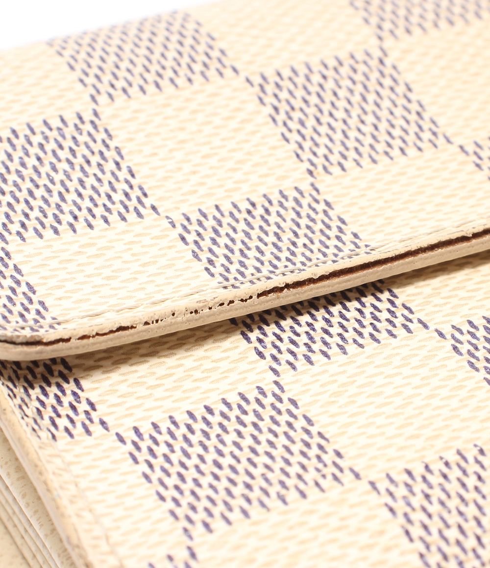 Louis Vuitton Trifold Wallet Portefeuille Alexandra Damier Azur — view 9