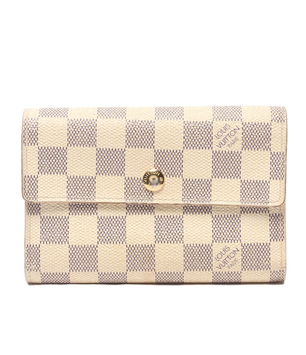 Louis Vuitton Trifold Wallet Portefeuille Alexandra Damier Azur