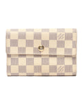 Louis Vuitton Trifold Wallet Portefeuille Alexandra Damier Azur