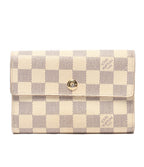 Louis Vuitton Trifold Wallet Portefeuille Alexandra Damier Azur