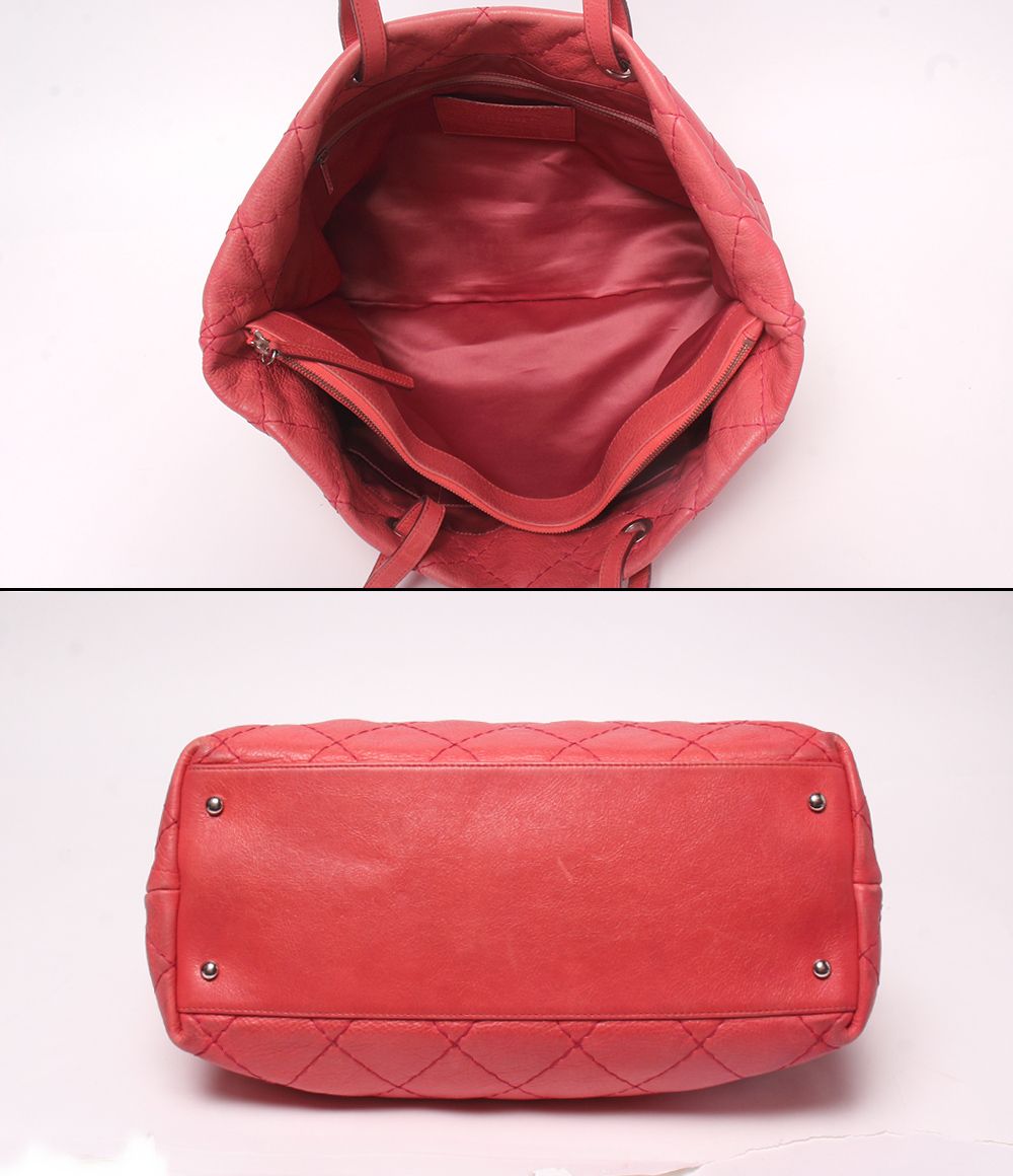 Chanel Tote Shoulder Bag Silver on the Road Wild Stitch — view 3