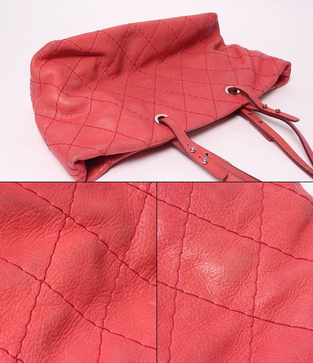 Chanel Tote Shoulder Bag Silver on the Road Wild Stitch — view 8