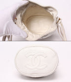 Chanel Shoulder Bag Crossbody Gold Drawstring Quilted — view 3
