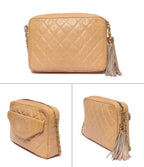 Chanel Chain Shoulder Bag Crossbody Gold Quilted — view 2