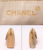 Chanel Chain Shoulder Bag Crossbody Gold Quilted — view 4
