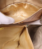 Chanel Chain Shoulder Bag Crossbody Gold Quilted — view 8