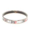 Hermes Bangle Enamel PM Logo Bracelet
