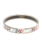 Hermes Bangle Enamel PM Logo Bracelet