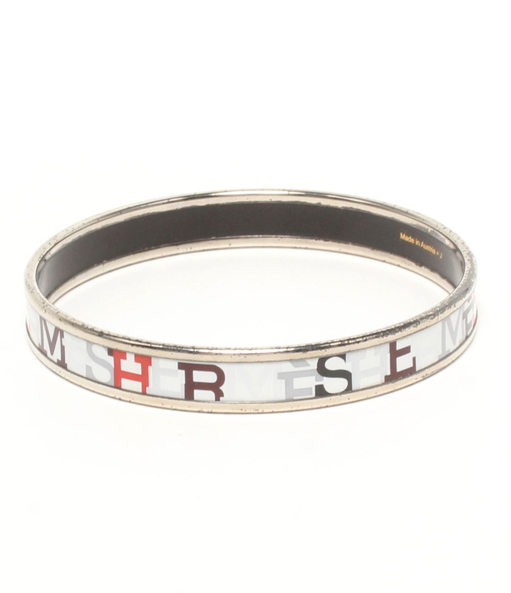 Hermes Bangle Enamel PM Logo Bracelet — view 6