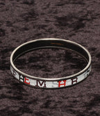 Hermes Bangle Enamel PM Logo Bracelet — view 8