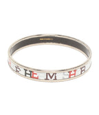 Hermes Bangle Enamel PM Logo Bracelet — view 2