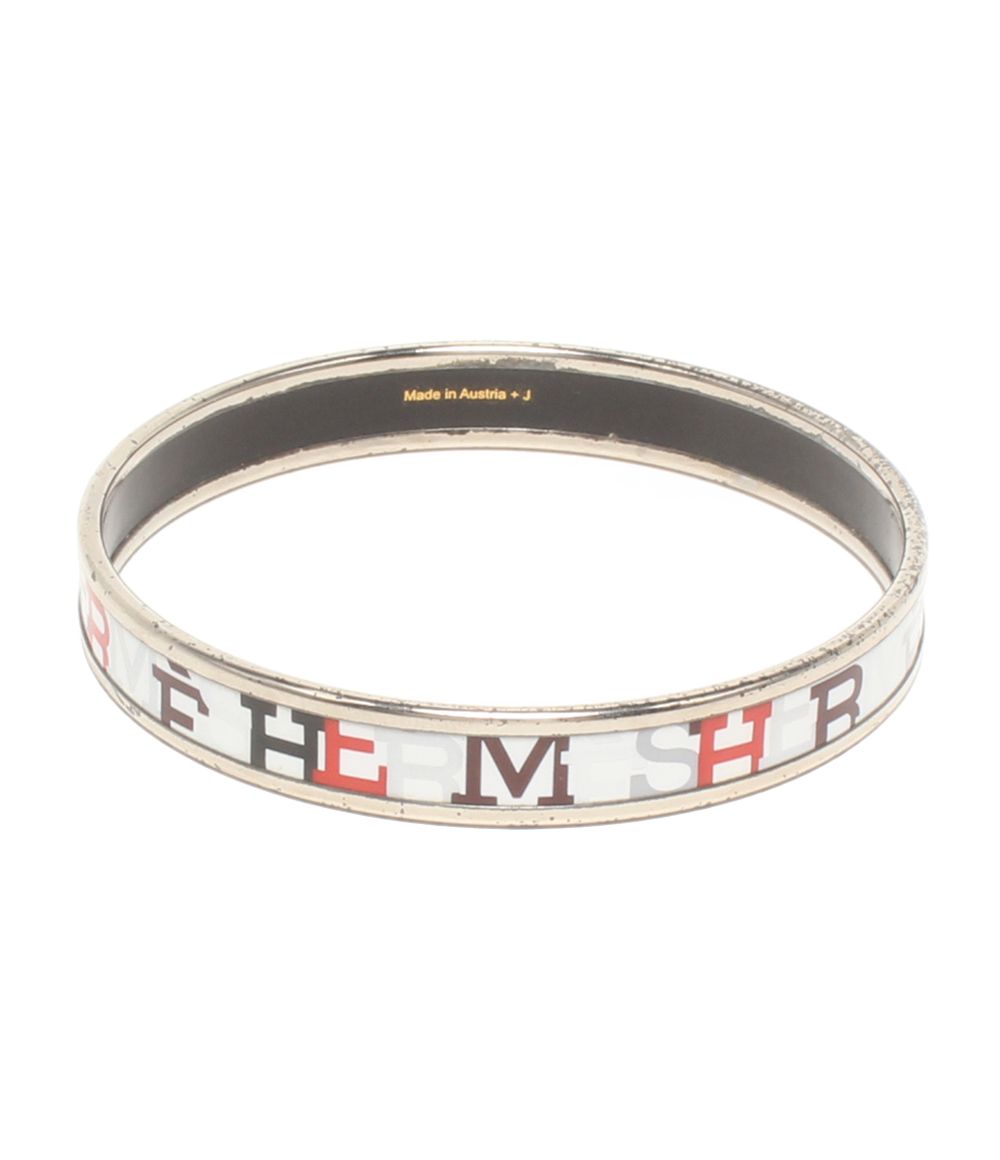Hermes Bangle Enamel PM Logo Bracelet — view 2