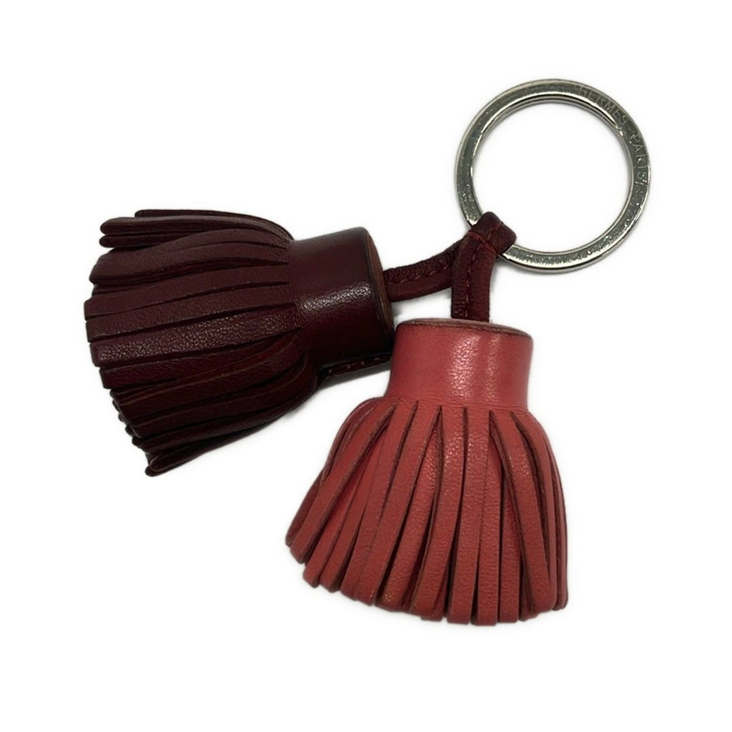 Hermes Key Holder Carmen Unodos Bordeaux Pink