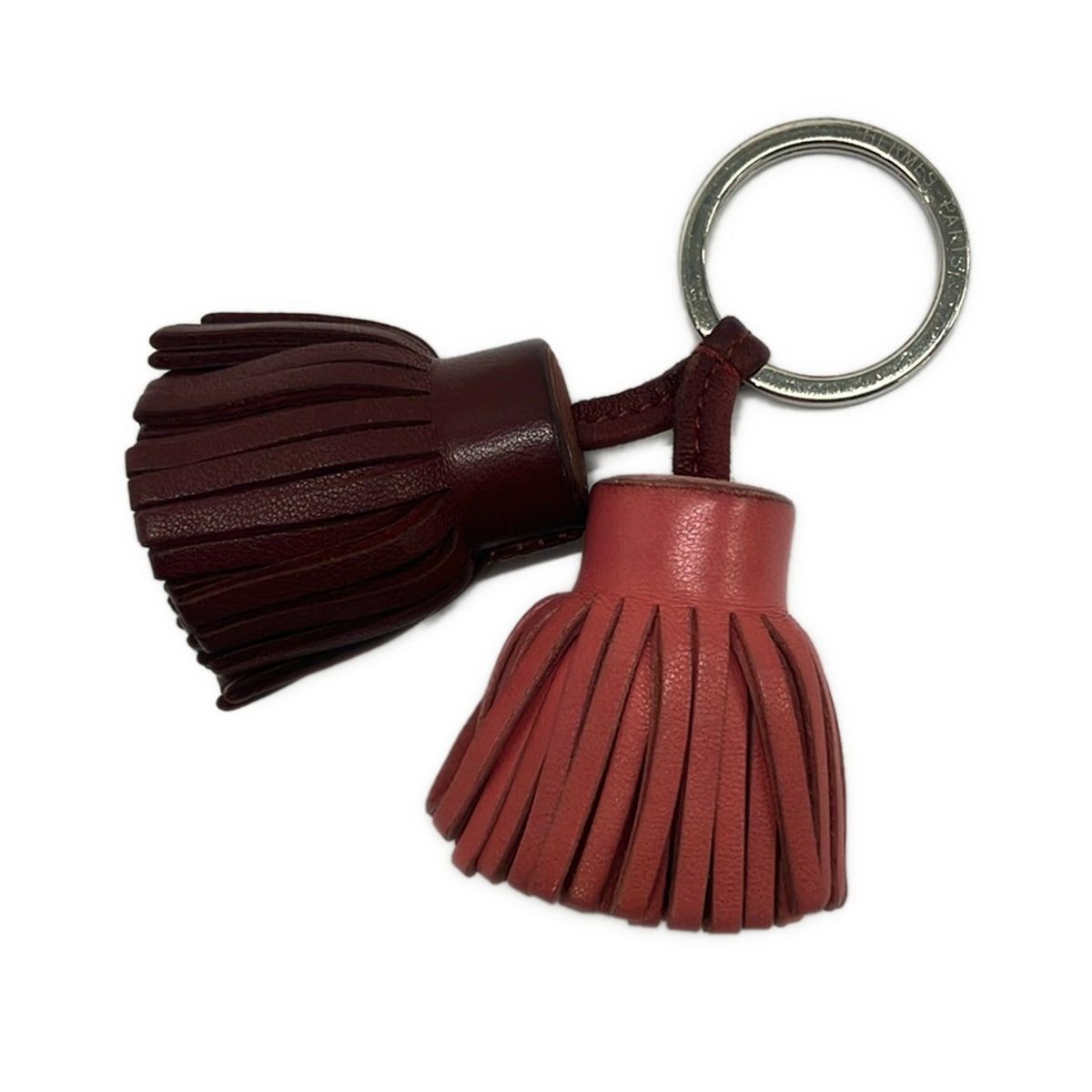 Hermes Key Holder Carmen Unodos Bordeaux Pink