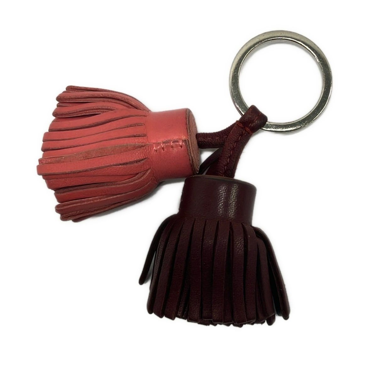 Hermes Key Holder Carmen Unodos Bordeaux Pink — view 2
