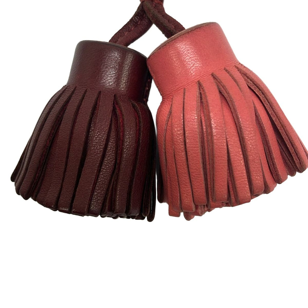 Hermes Key Holder Carmen Unodos Bordeaux Pink — view 4
