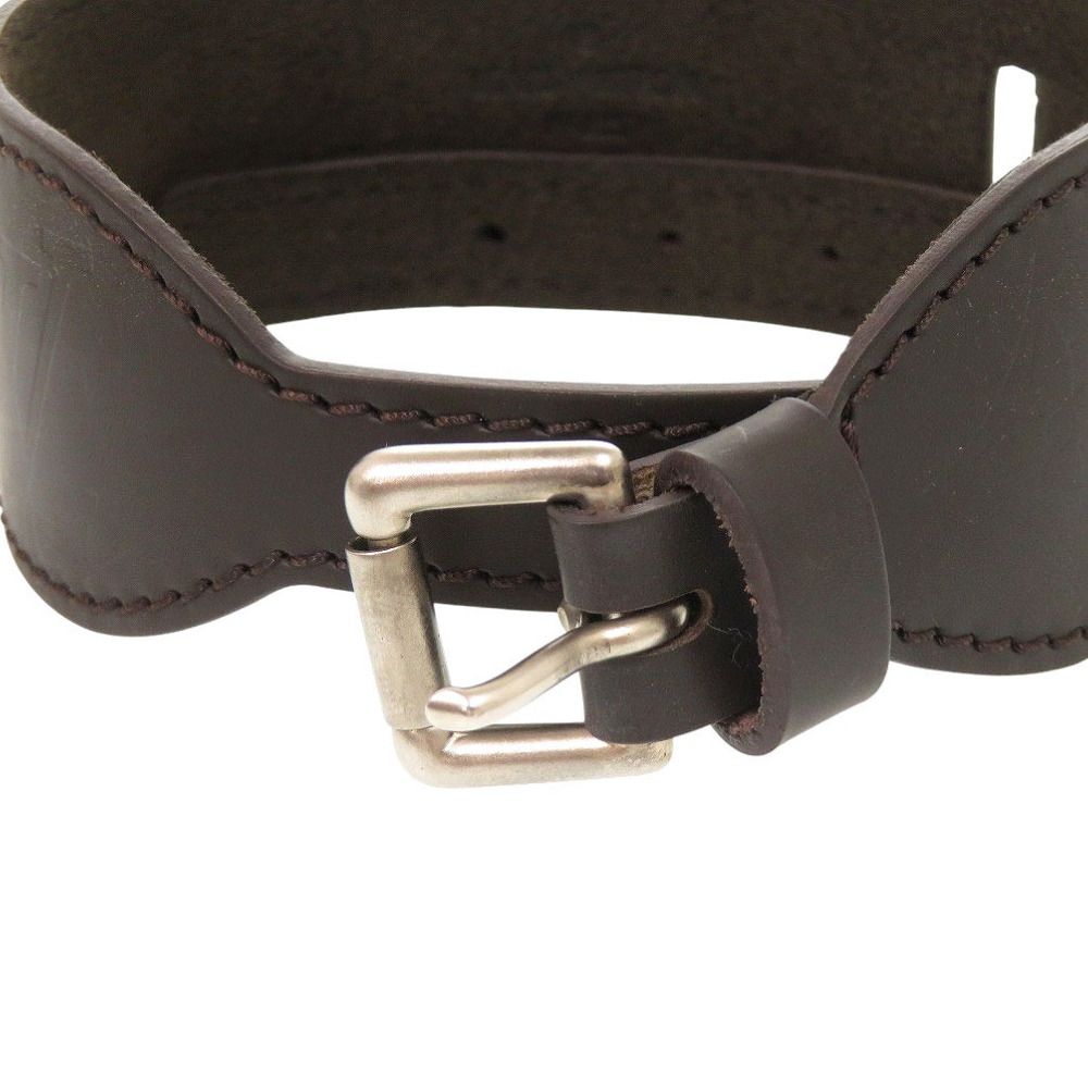 Louis Vuitton Pla Calf Force Monogram Glace Leather Brown Bracelet — view 6