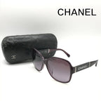 Chanel Logo Purple Sunglasses Eyewear Cell Acetate