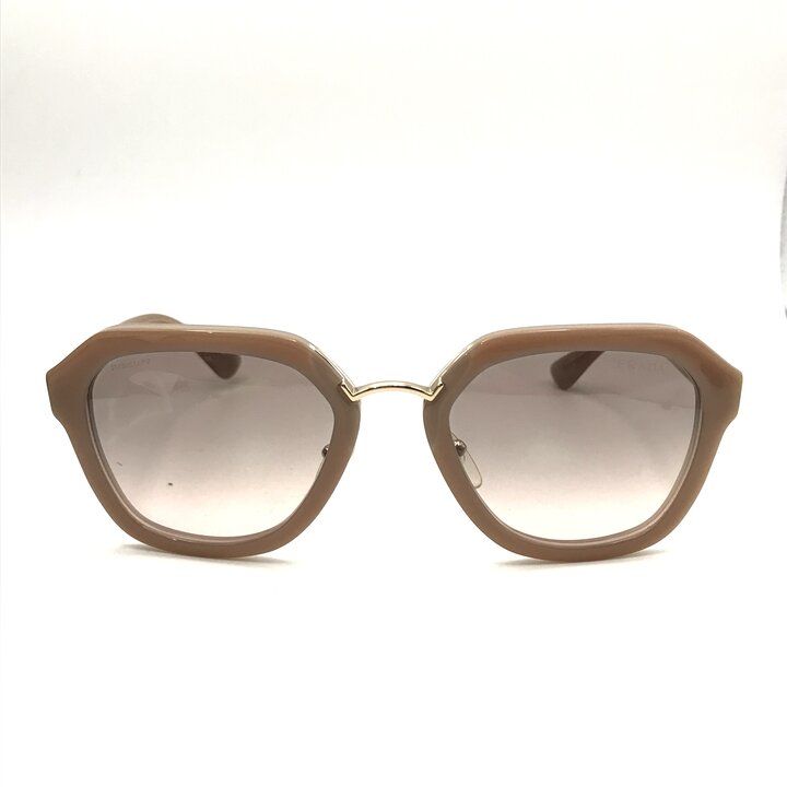 Prada Logo Cell Acetate Sunglasses Gradient Pink Gray Eyewear — view 2