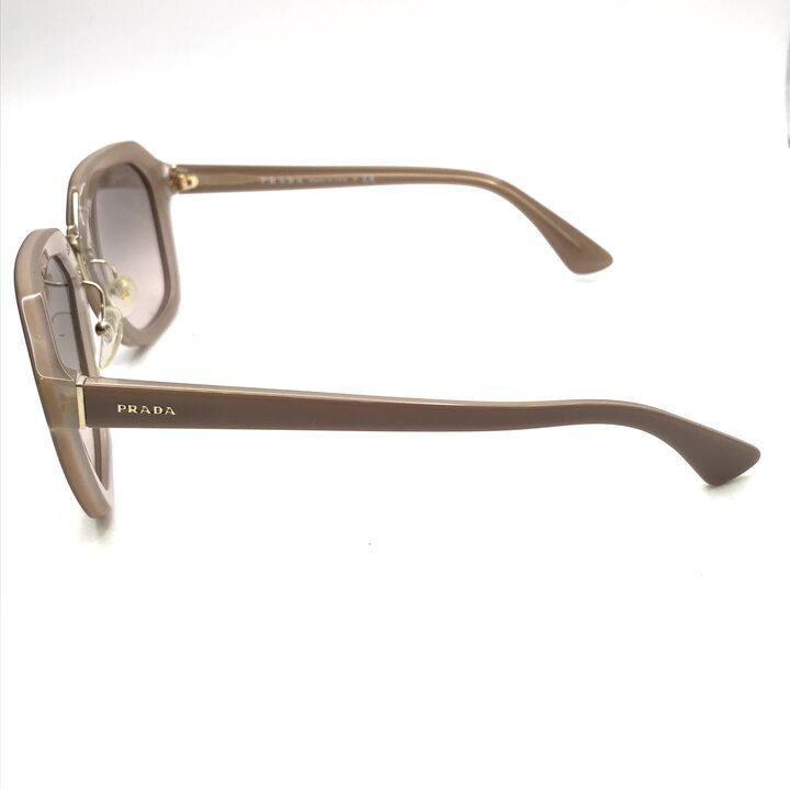 Prada Logo Cell Acetate Sunglasses Gradient Pink Gray Eyewear — view 3