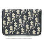 Dior Trotter Canvas Logo Pouch Case Navy — view 3