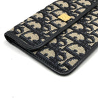 Dior Trotter Canvas Logo Pouch Case Navy — view 5