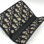 Dior Trotter Canvas Logo Pouch Case Navy — view 7