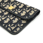 Dior Trotter Canvas Logo Pouch Case Navy — view 6