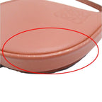 Loewe Heel Pouch Mini Coin Case Multi Purse Neck Strap Anagram Logo Wallet Brown — view 8